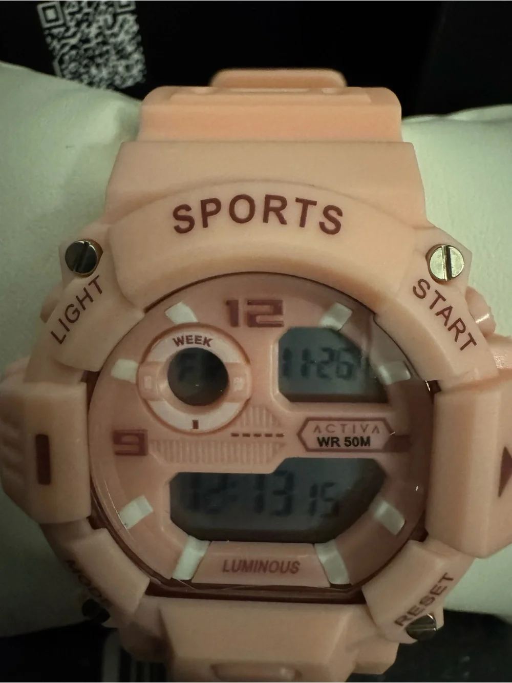 Activa Pink 'SPORTS' Digital Sport Watch